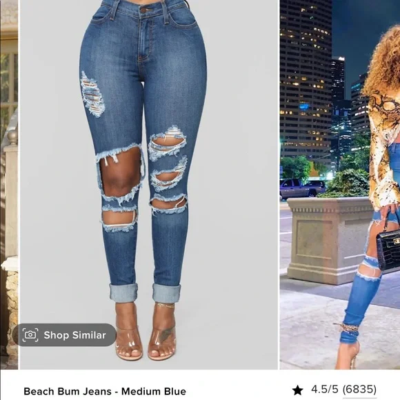 Fashion nova beach bum jeans hotsell